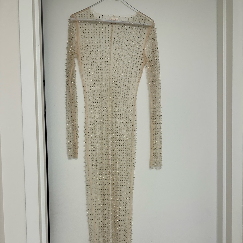Beach Bunny Champagne Mesh Cover Up